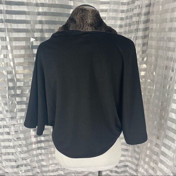 Mark Zunino Black Faux Fur Shrug - Picture 3 of 6